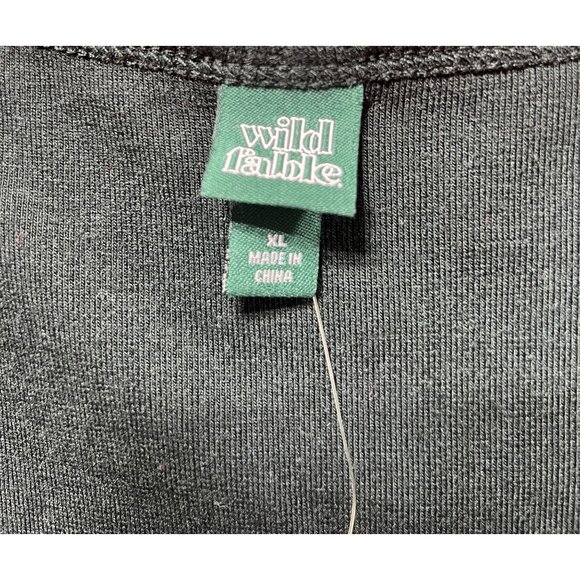 Wild Fable - Women's Ribbed Long Sleeve Scoopneck T-Shirt - Black - Extra Large - Picture 9 of 13